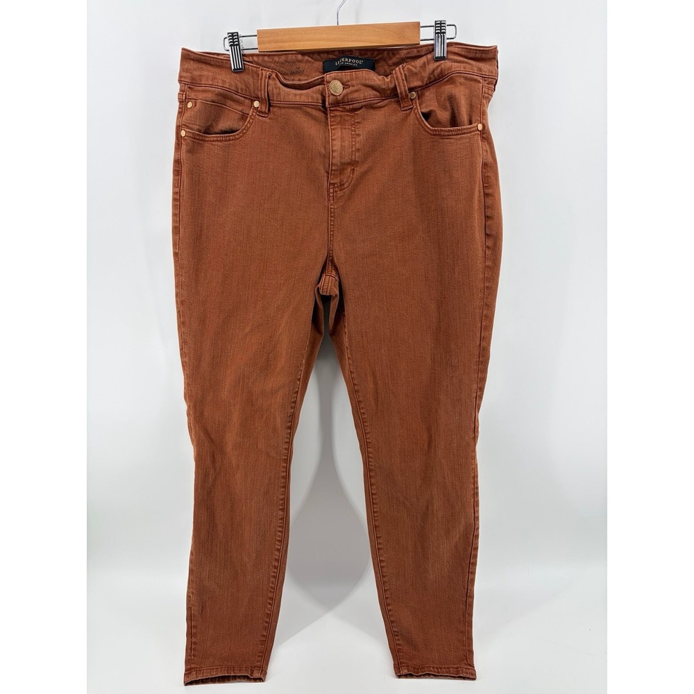 Liverpool, Cinnamon Color, "Abby" Skinny Jeans, Women's Size 18W, Pre-Owned